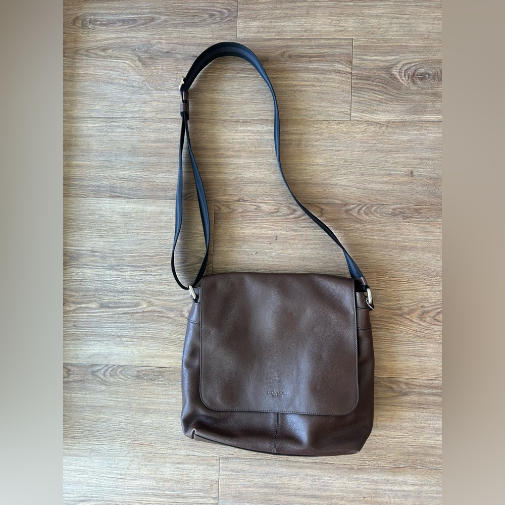 Coach brown satchel bag